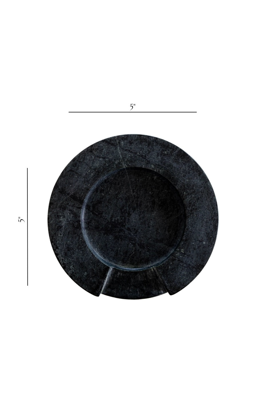Turned Emerald Green Marble Round Spoon Rest | Natural Stone - Rustike Home