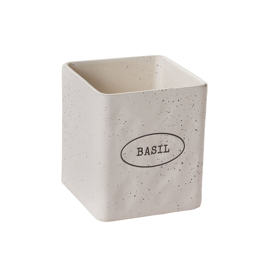 Off White Herb Pots "Aromas" Planter Pot Compote for Plants | Home Decor - Rustike Home