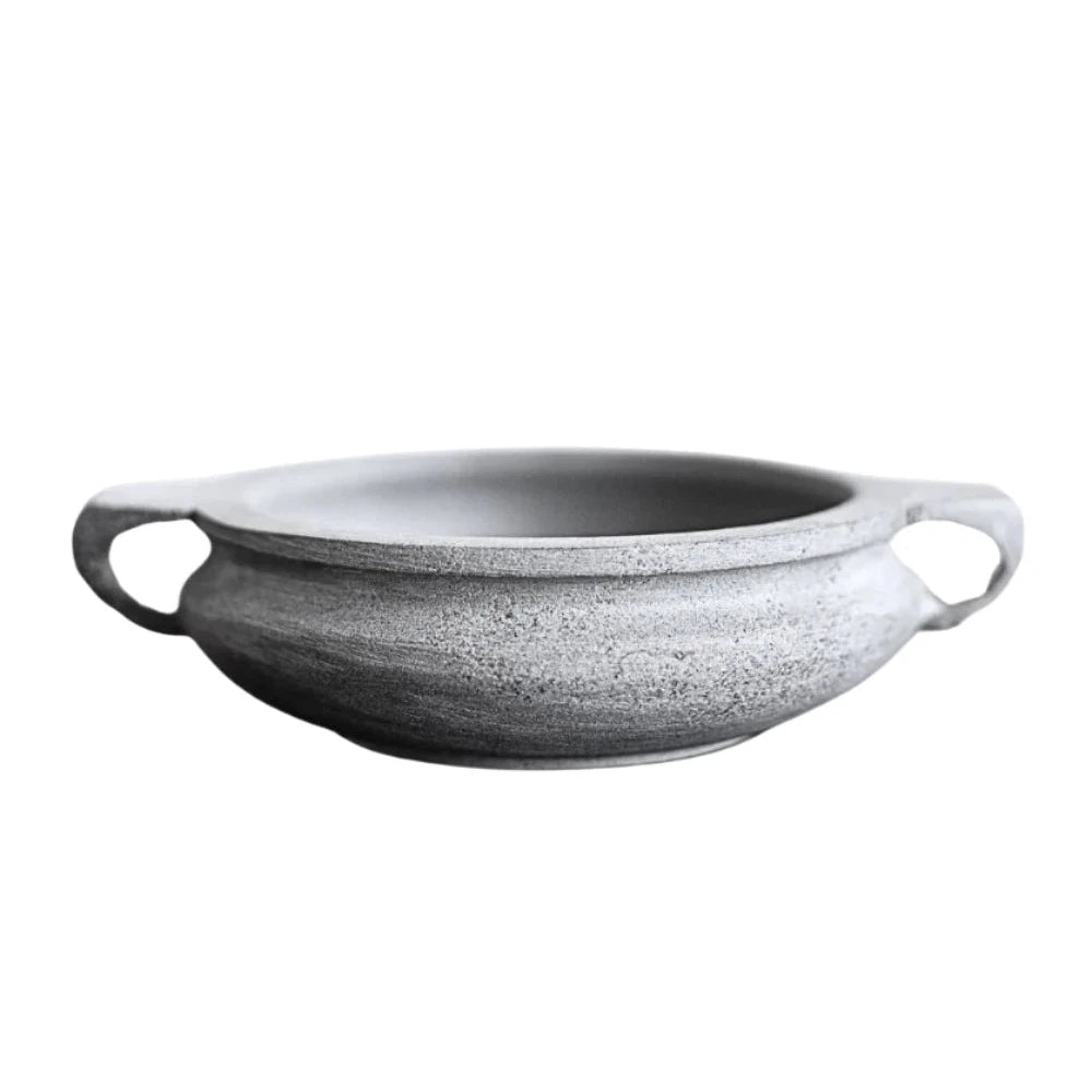 Soapstone Bowl Gray Blue Slate Stone - Rustike Home