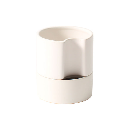 Jett Pot White, Black Planter Pot for Plants | Home Decor - Rustike Home