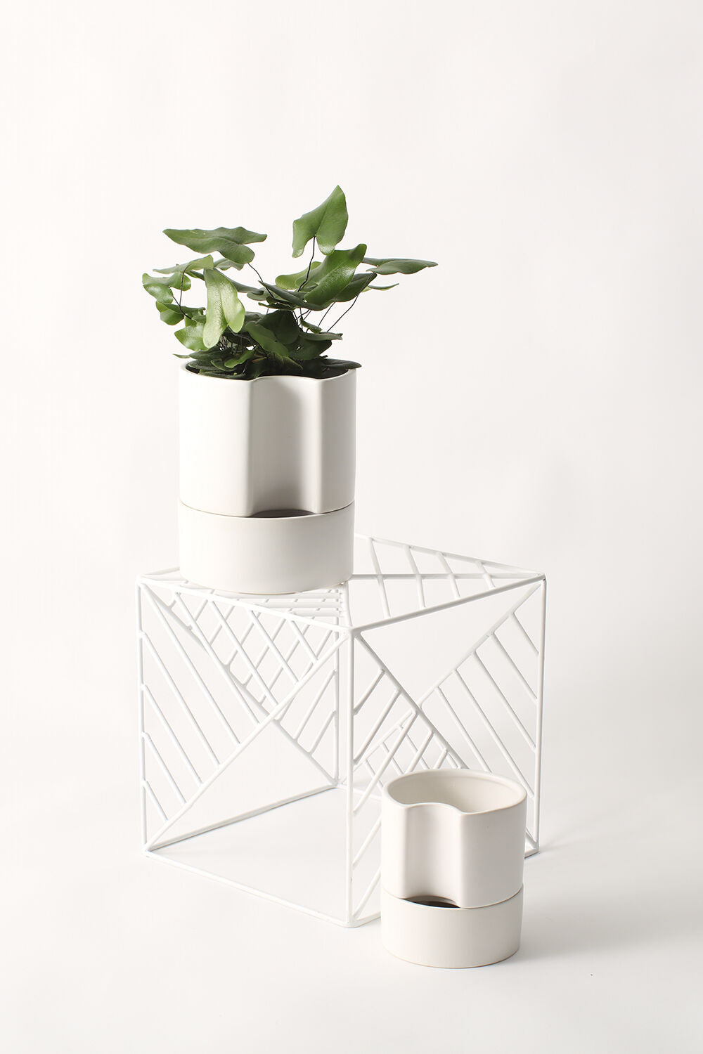 Jett Pot White, Black Planter Pot for Plants | Home Decor - Rustike Home