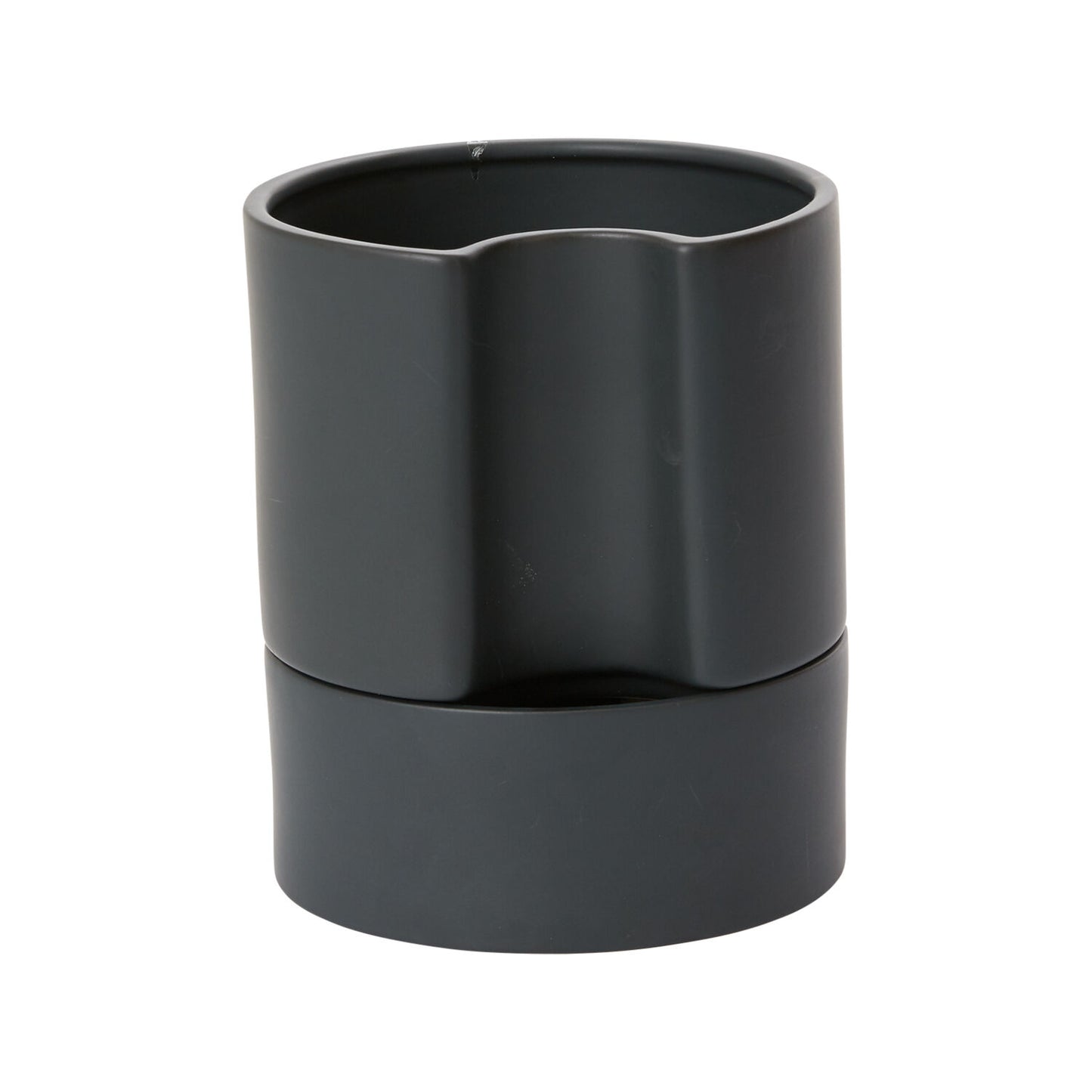 Jett Pot White, Black Planter Pot for Plants | Home Decor - Rustike Home