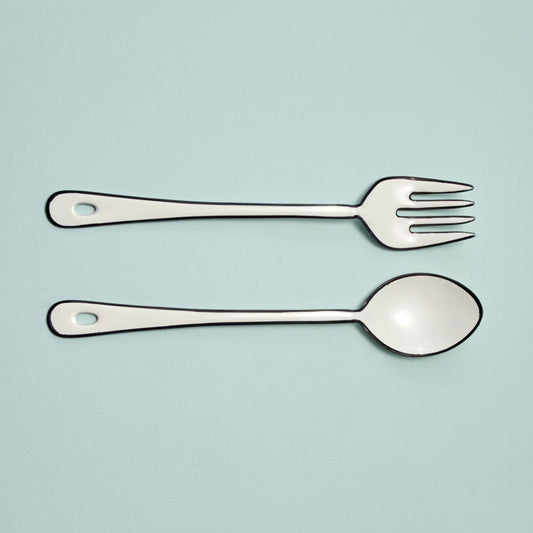 Vintage Enamel "Raine" Serving Set - Rustike Home