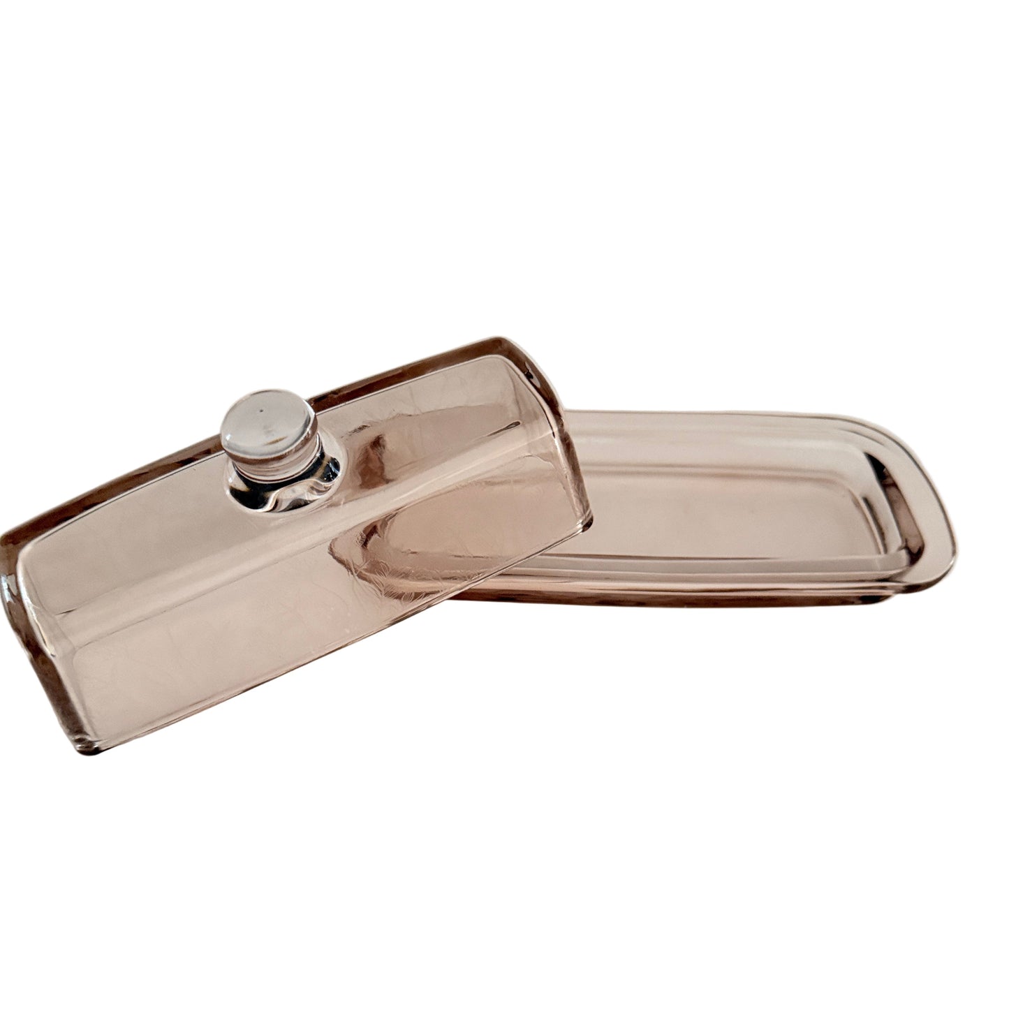 Glass Butter Dish w/Lid| Home Decor - Rustike Home