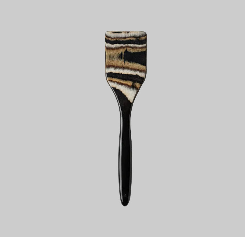 Serving Wood Utensils "Beige-Black" Handles