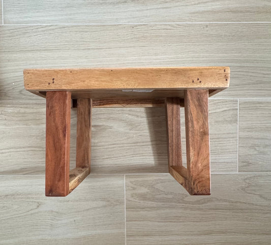 Vintage Rustic Decorative Black Wood Bench Furniture - Rustike Home