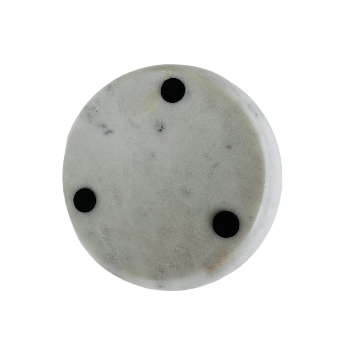 Providence Marbled Trinket Tray, 6" | Natural Stone & Brass - Rustike Home