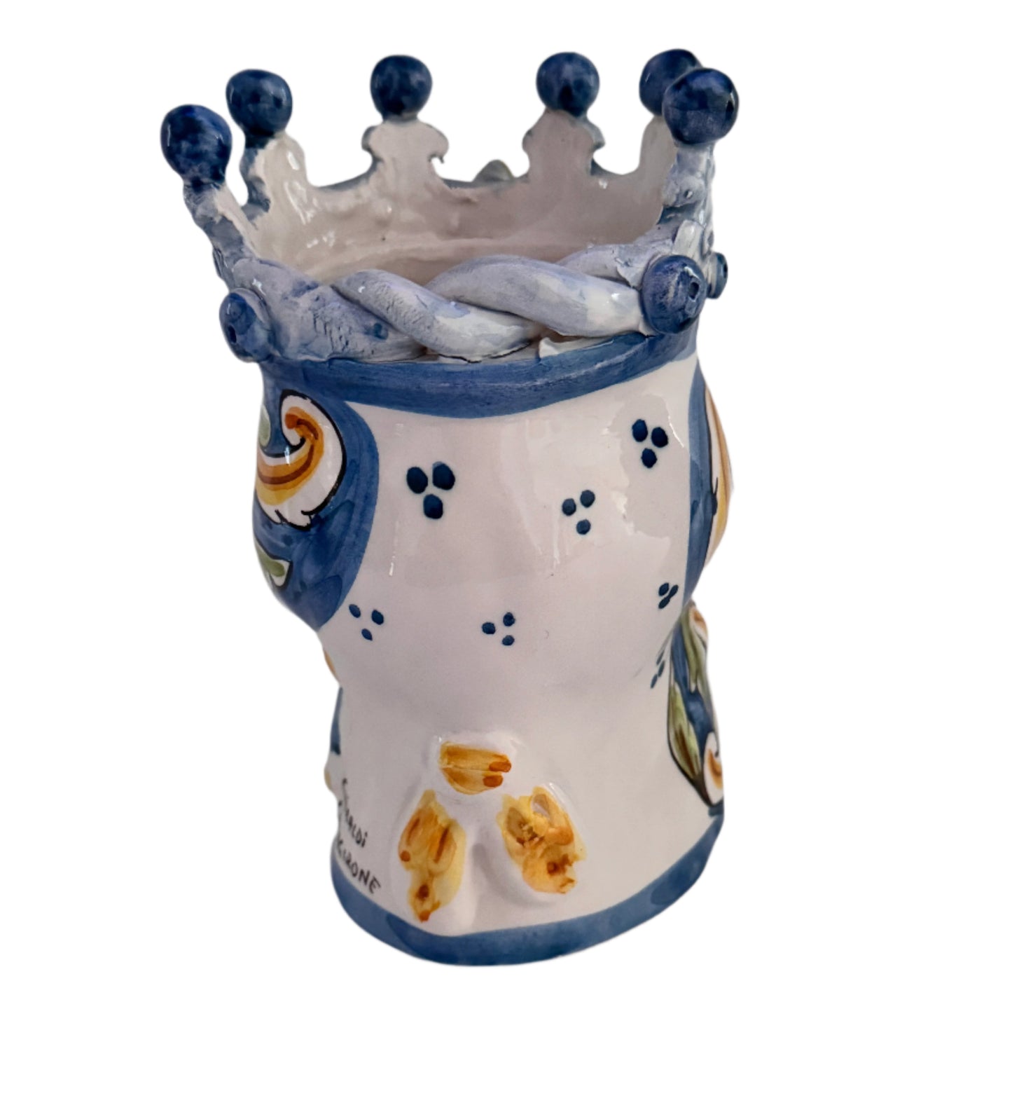 Handmade Sicilian Teste di Moro & Pine Cone Ceramic Heads |Home Decor - Rustike Home