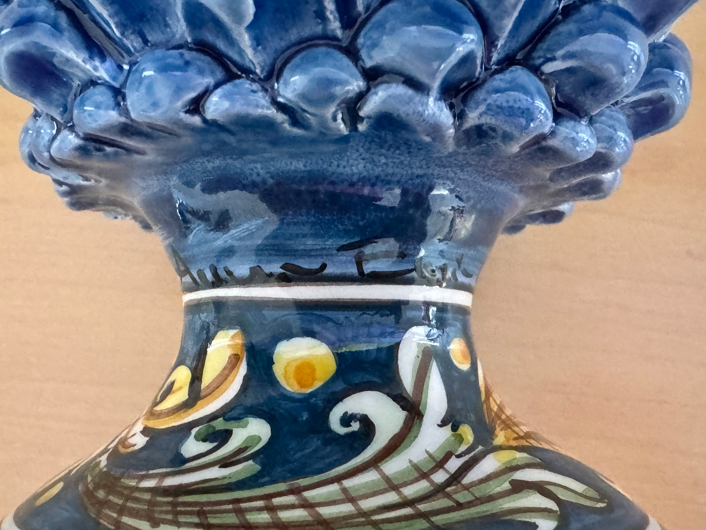 Handmade Sicilian Teste di Moro & Pine Cone Ceramic Heads |Home Decor - Rustike Home