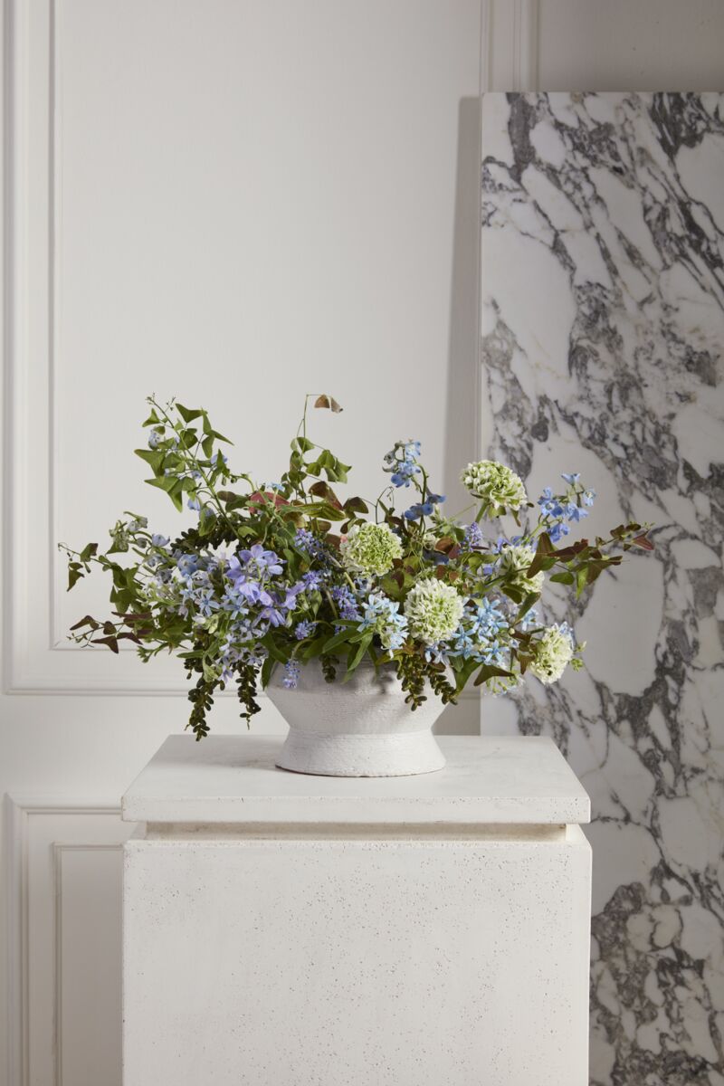 Round Natural "Prom" Footed Compote Planter for Home Decor - Rustike Home