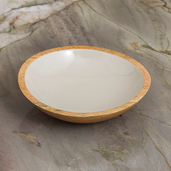 Madras Shallow Bowl, Taupe - Rustike Home