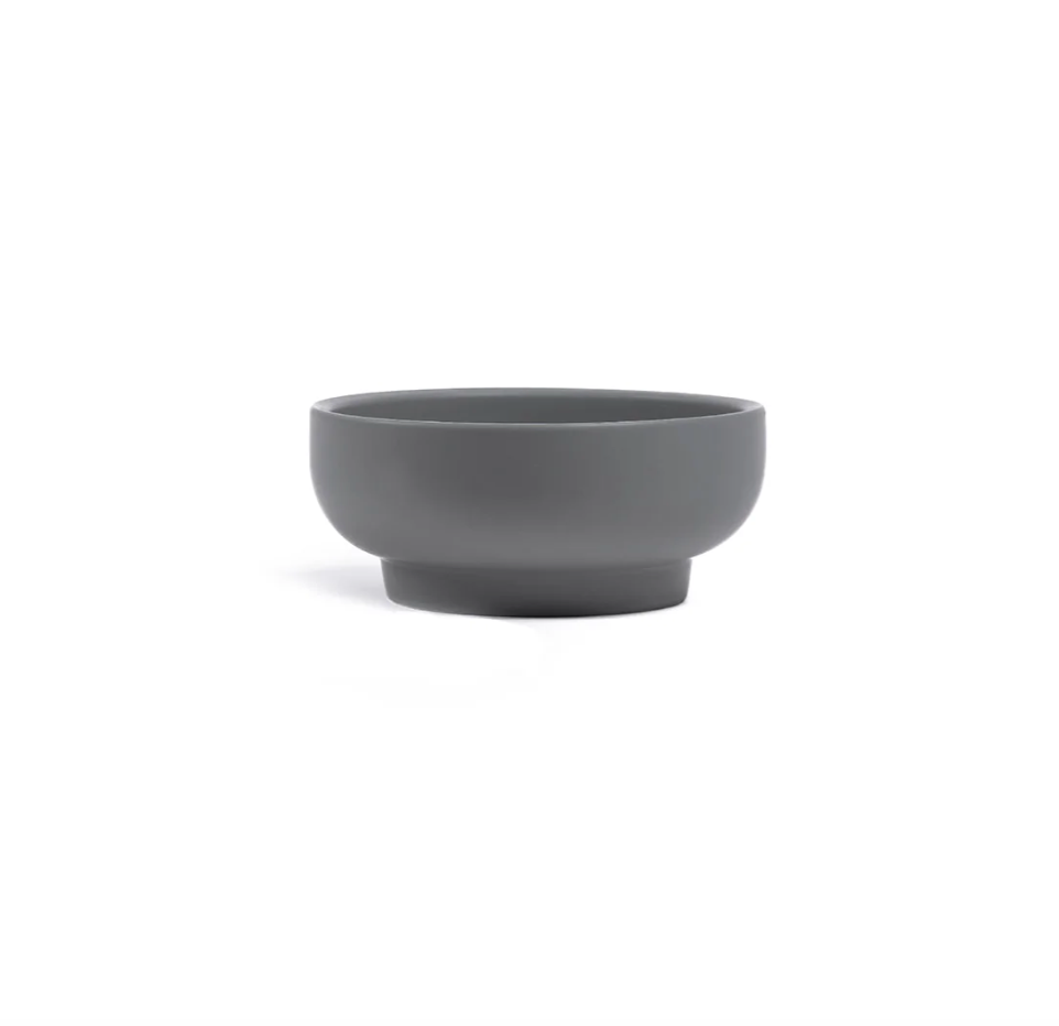 Round Terracotta "Mandi" Granite Pedestal Bowl Planter Pot for Plants and Home Decor - Rustike Home
