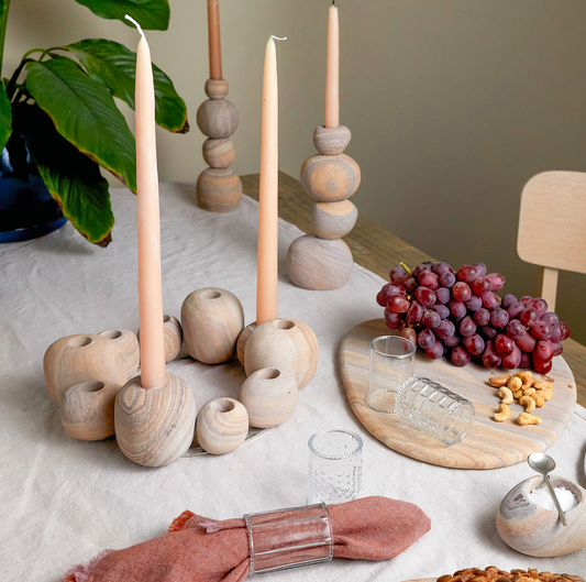 Colorful Sandstone Pebble Decorative Tray - Rustike Home