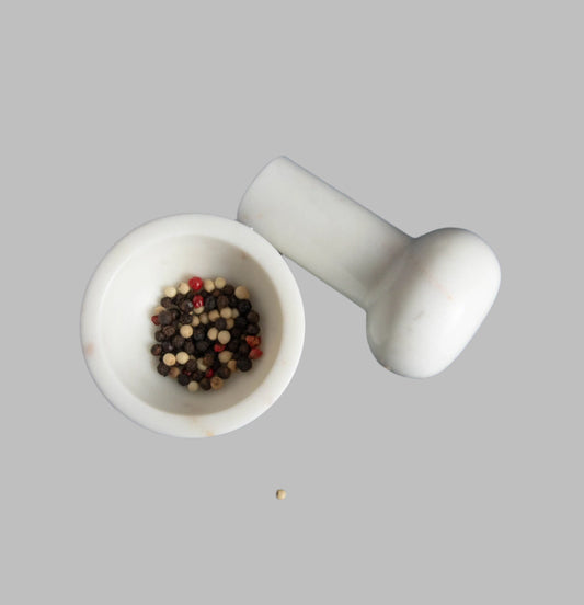 Marble Mortar & Pestle - Rustike Home