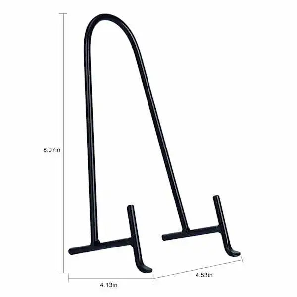Black Metal Tabletop Display Easel & Plate Stand – 8"