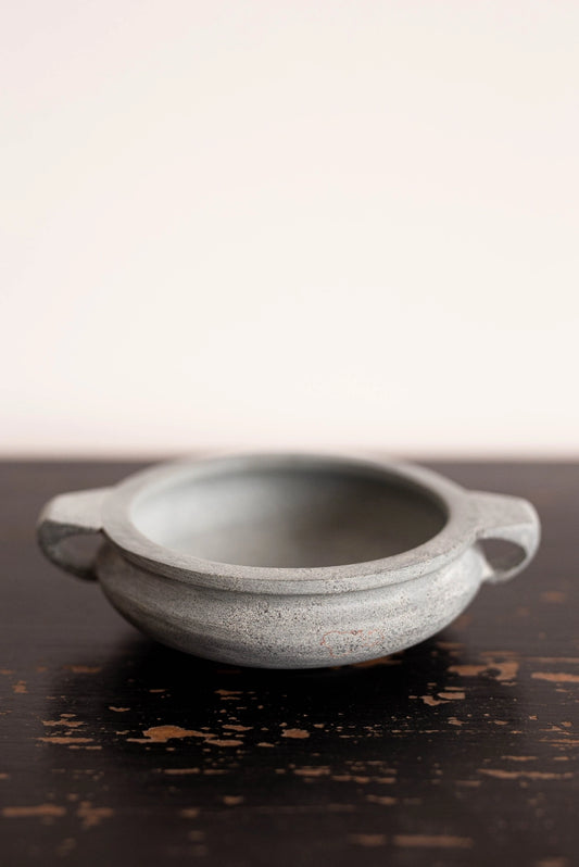 Soapstone Bowl Gray Blue Slate Stone - Rustike Home
