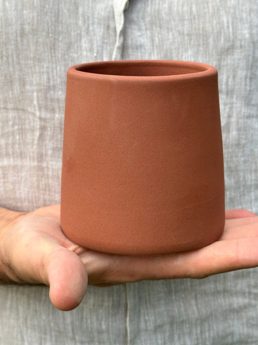 Round 4.33"H Reddish Brown Terracota Planter Pot for Plants and Home Decor | Style 111 - Rustike Home