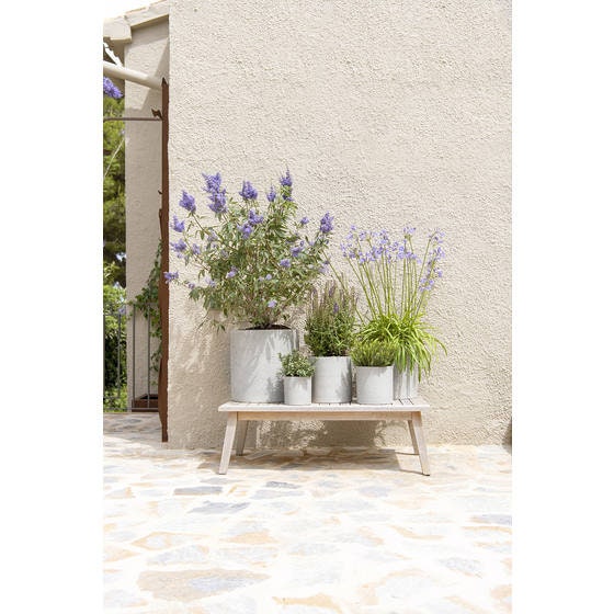 Round Rough Grey Planter 5.9" H Pot for Plants and Home Decor | Style 120 - Rustike Home
