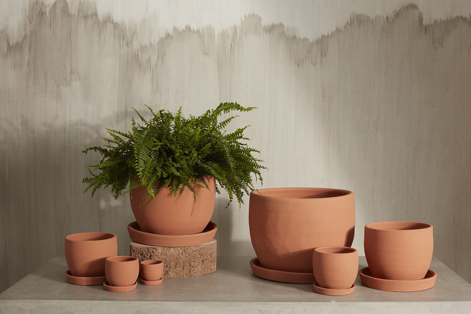 round short planter pot Round Terracotta Ava Orange Bowl Planter Pot for Plants Small