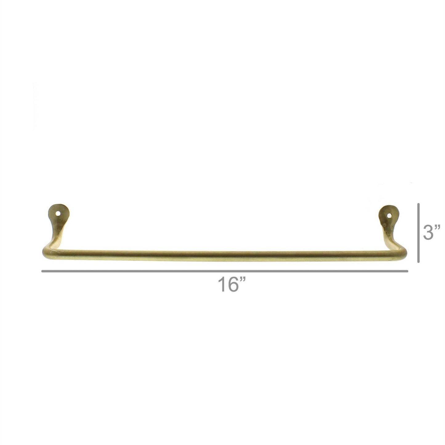 Brass Finish Wall Bar Wall Hook | Home Decor - Rustike Home