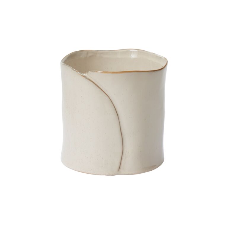 Round Off White "Diana" Vase & Pot| Home Decor - Rustike Home