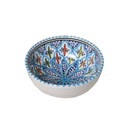 Rosette Hand-Painted Ceramic Cereal & Soup Bowl