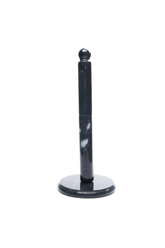 Black Marble Paper Towel Holder - Rustike Home