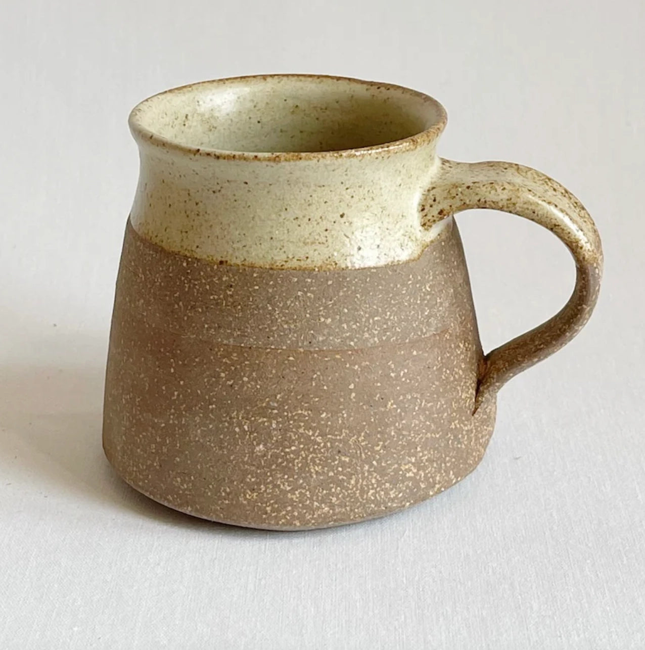 SimpleSmall Rustic Off White Coffee, Tea, Espresso Mug Striped Artisanal Coffee and Tea Mugs (Copy)