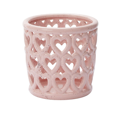 Cherished Pink Hearts Orchid Pot