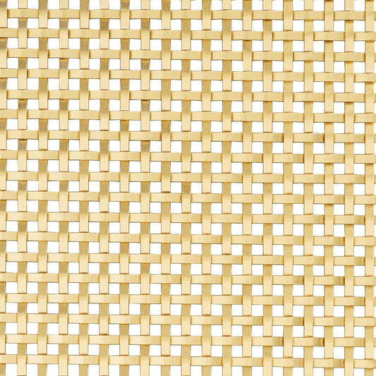 Satin Brass "Park" Woven Wire Mesh Screen