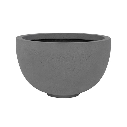 Round 4.72" H Rough Grey Bowl "Peter" Planter Pot for Plants - Rustike Home