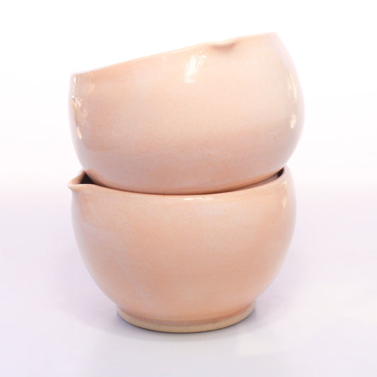 Powder Pink Matcha "Sakura" Bowl with Spout