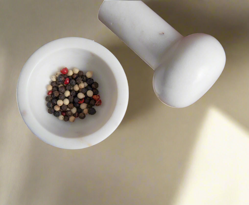 Marble Mortar & Pestle