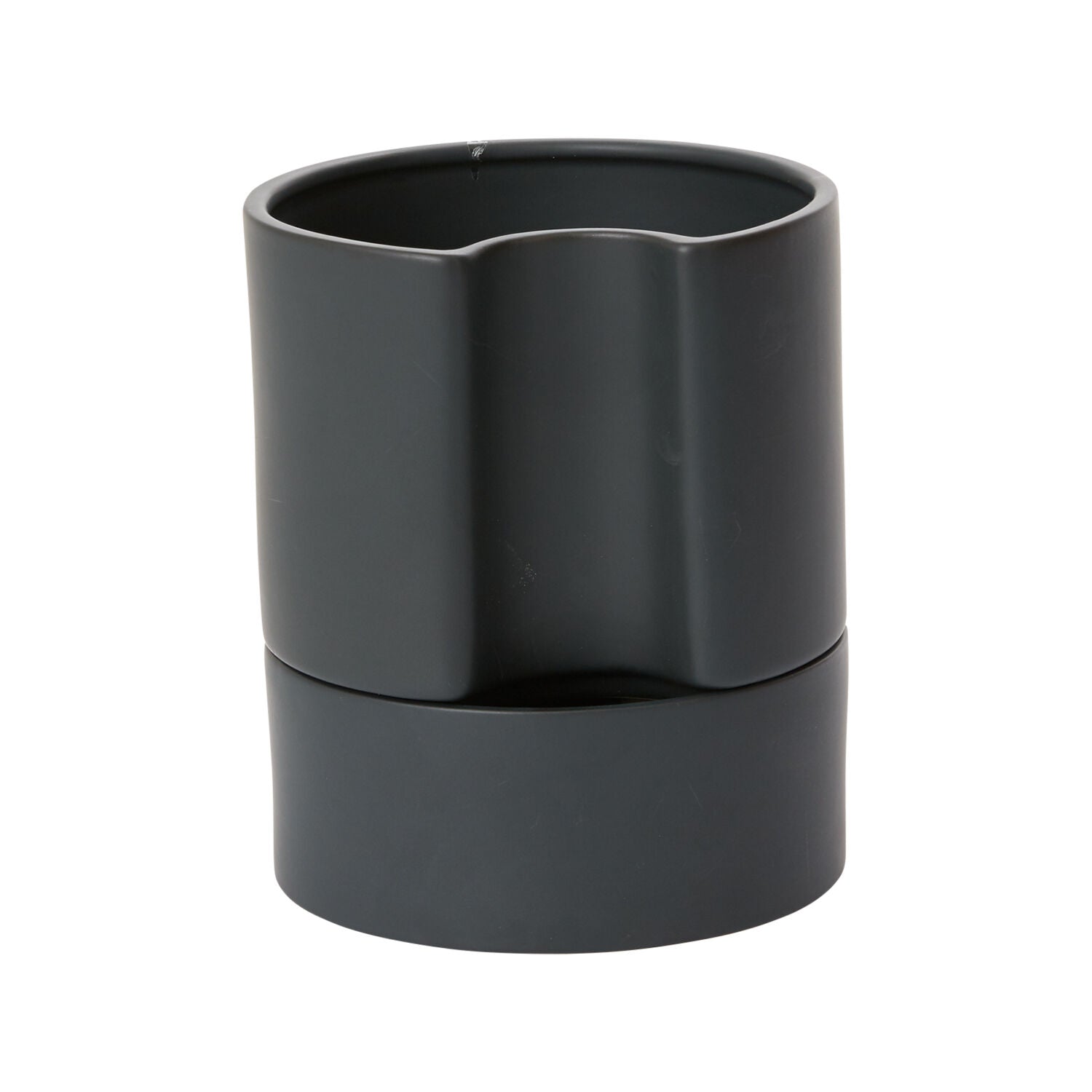 Jett Pot  White, Black Planter Pot for Plants | Home Decor - Rustike Home