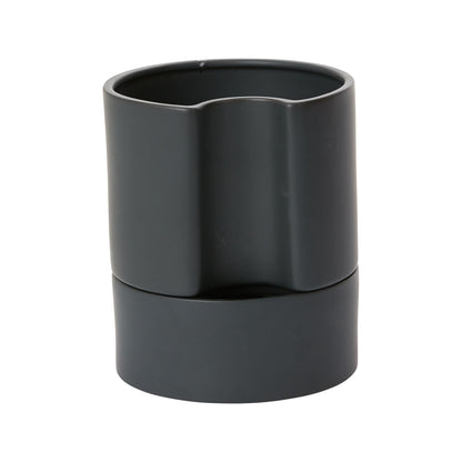 Jett Pot  White, Black Planter Pot for Plants | Home Decor - Rustike Home
