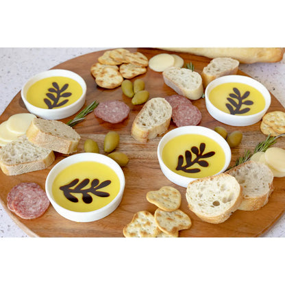 Olive Oil & Balsamic Vinegar Dipping Dishes – Set of 4