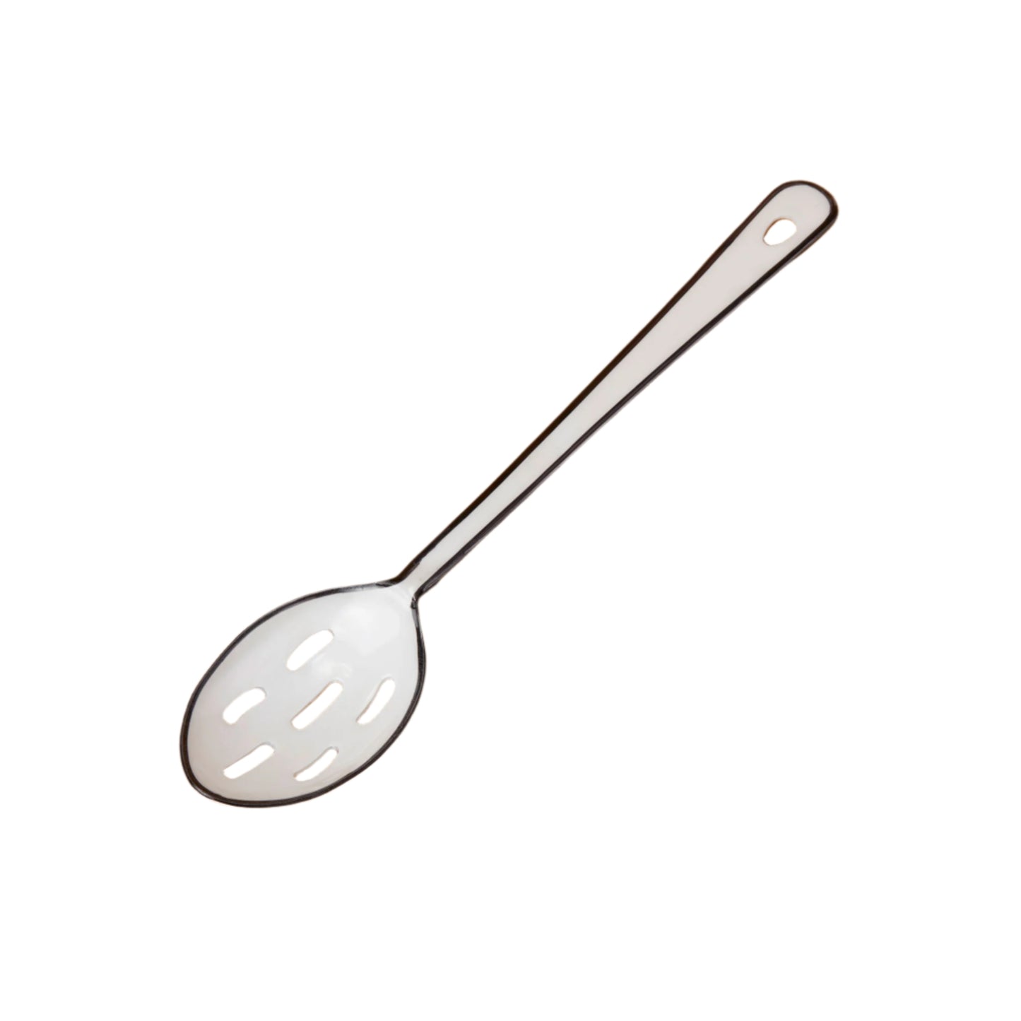Vintage Enamel "Raine" Slotted Spoon - Rustike Home
