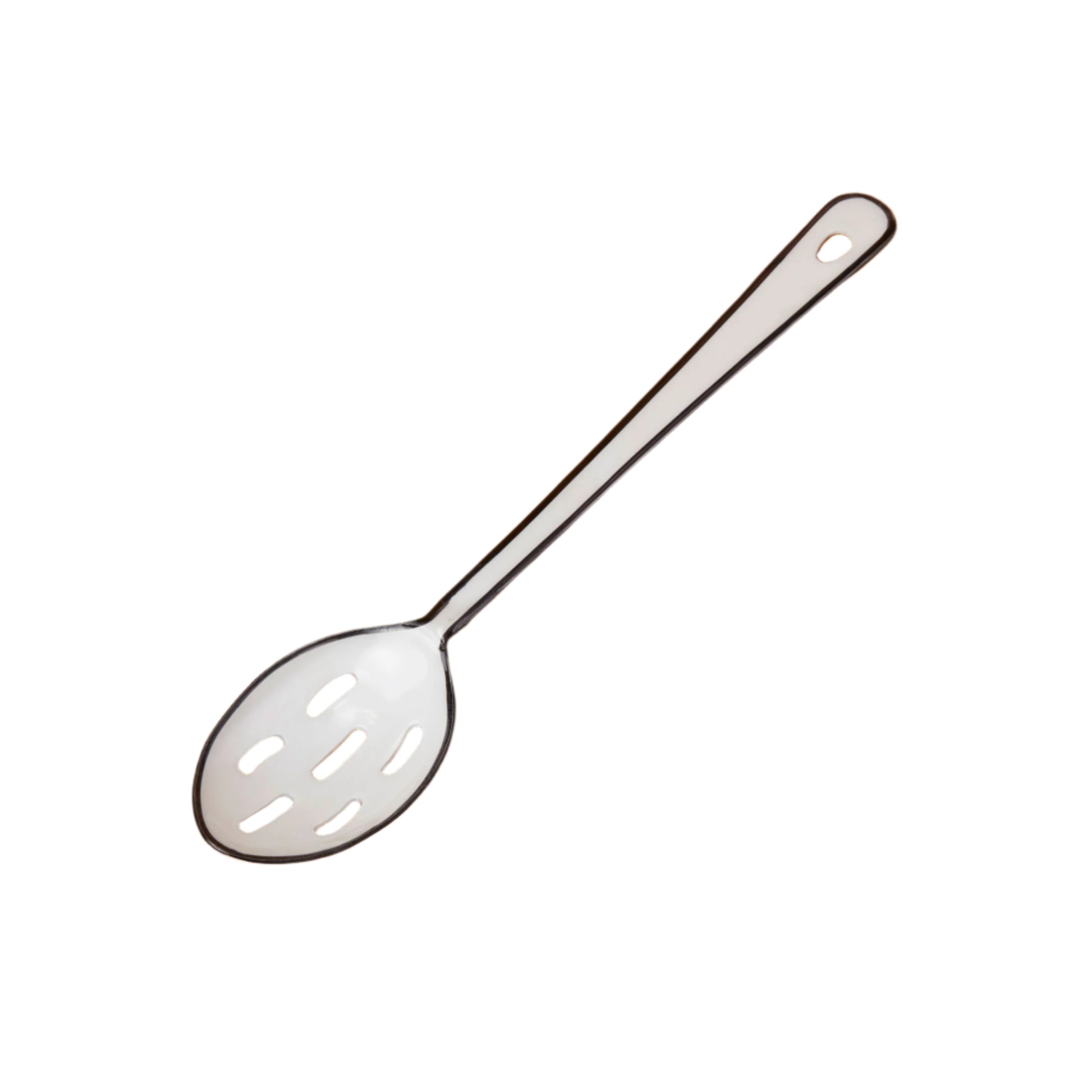 Vintage Enamel "Raine" Slotted Spoon - Rustike Home