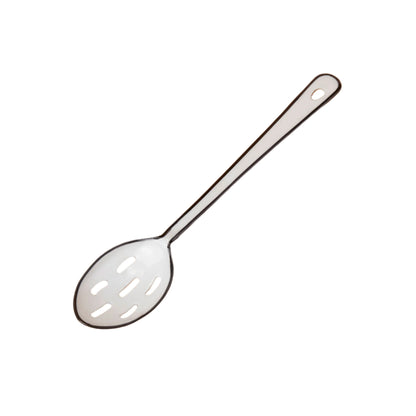 Vintage Enamel "Raine" Slotted Spoon - Rustike Home