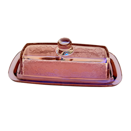 Glass Butter Dish w/Lid| Home Decor - Rustike Home