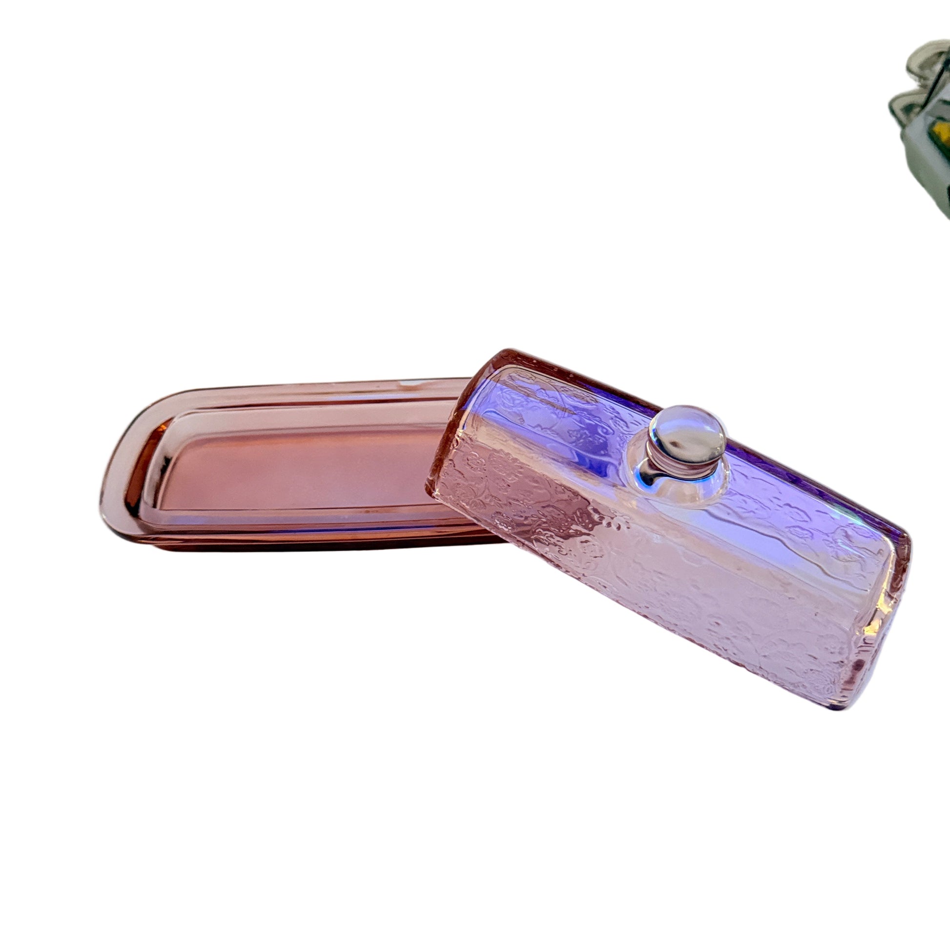 Glass Butter Dish w/Lid| Home Decor - Rustike Home