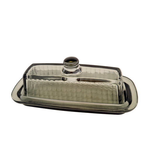 Glass Butter Dish w/Lid| Home Decor - Rustike Home