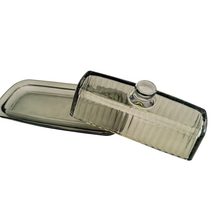 Glass Butter Dish w/Lid| Home Decor - Rustike Home