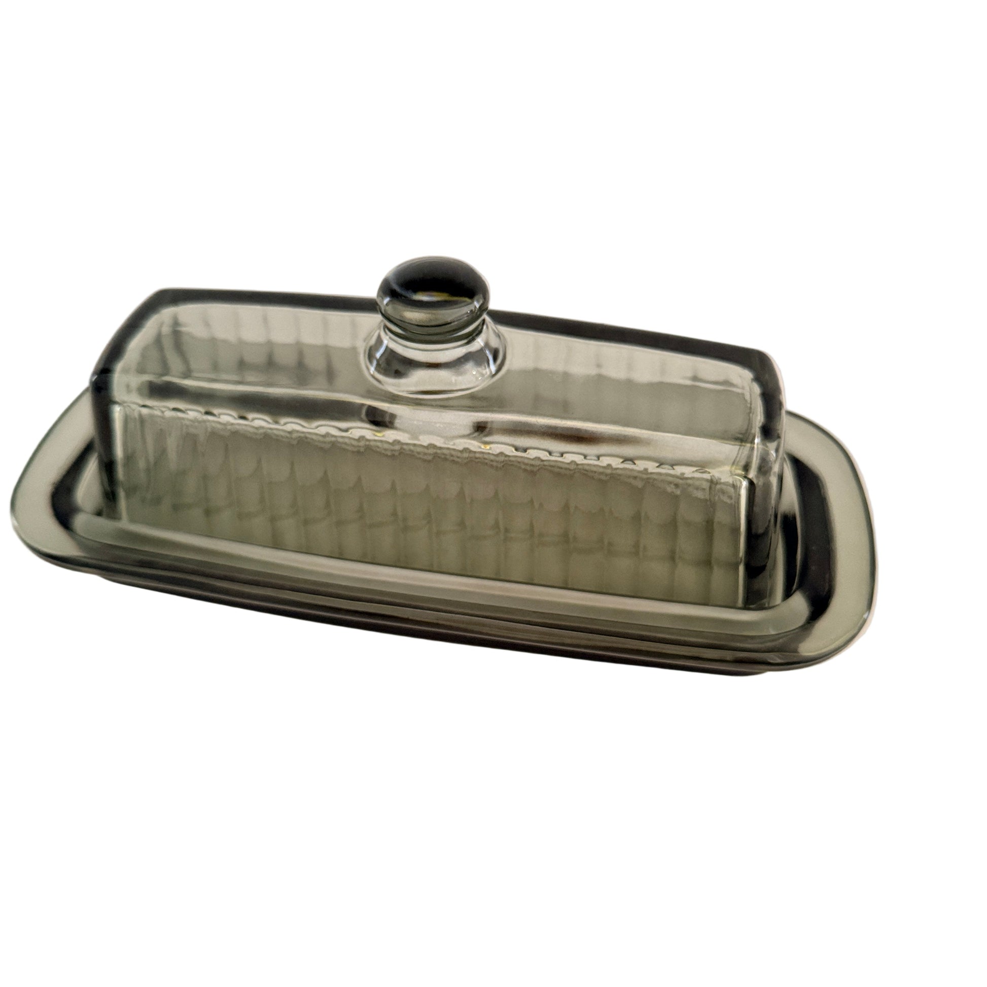 Glass Butter Dish w/Lid| Home Decor - Rustike Home