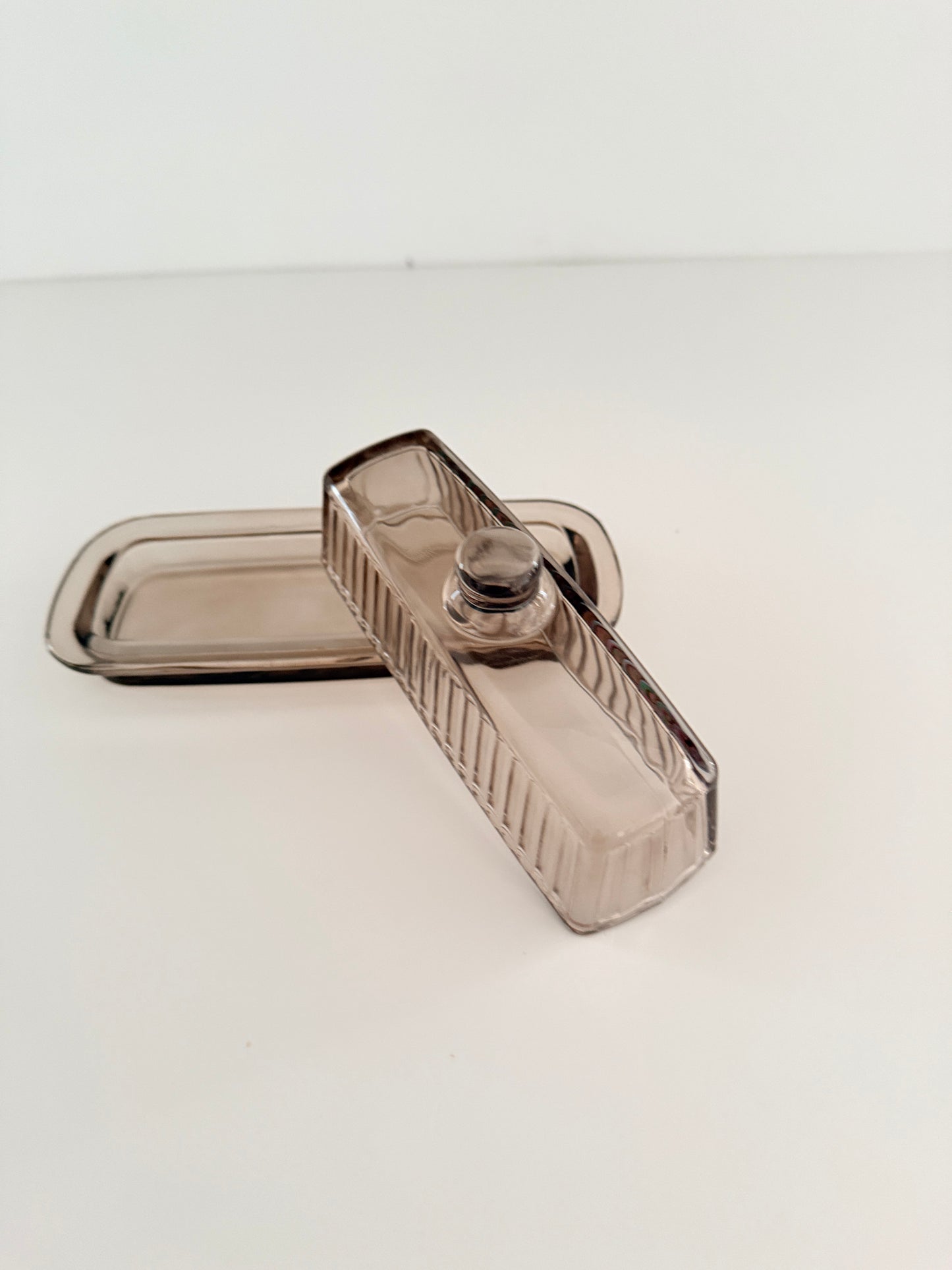 Glass Butter Dish w/Lid| Home Decor - Rustike Home