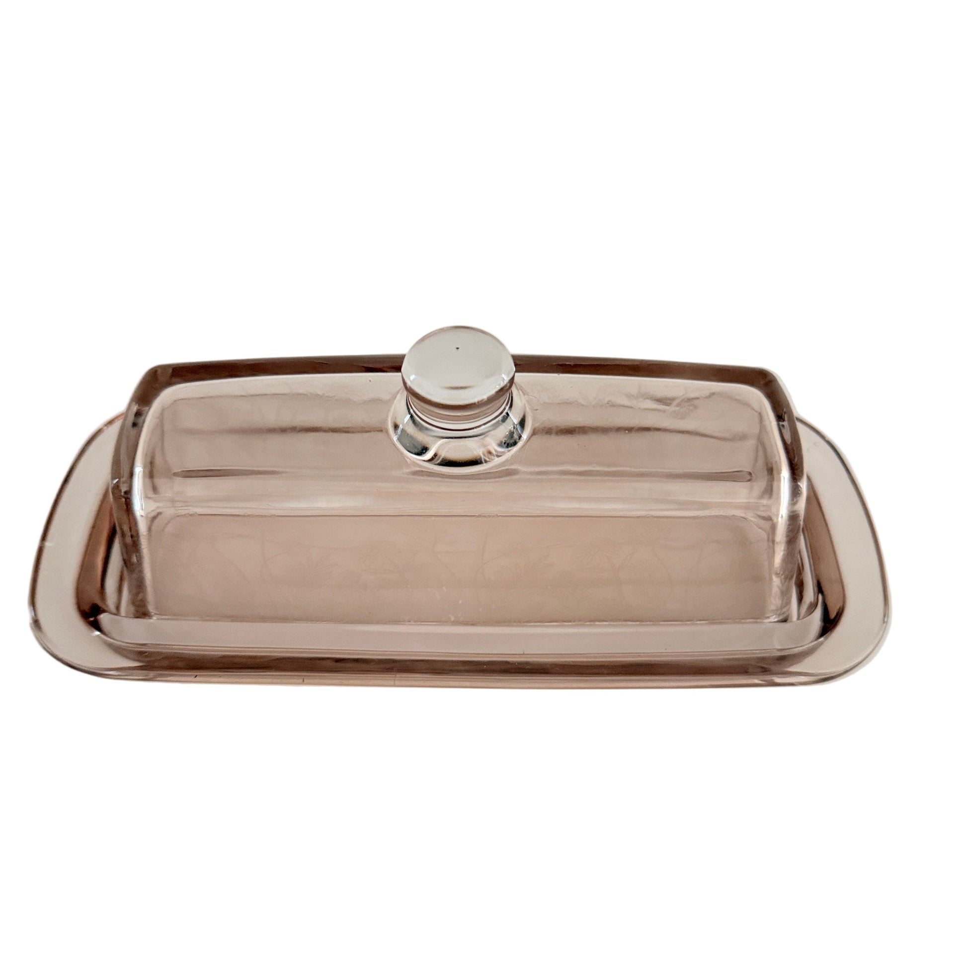 Glass Butter Dish w/Lid| Home Decor - Rustike Home