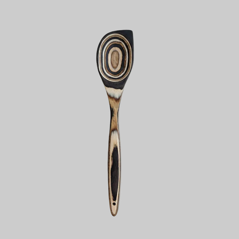 Serving Wood Utensils "Beige-Black" Handles
