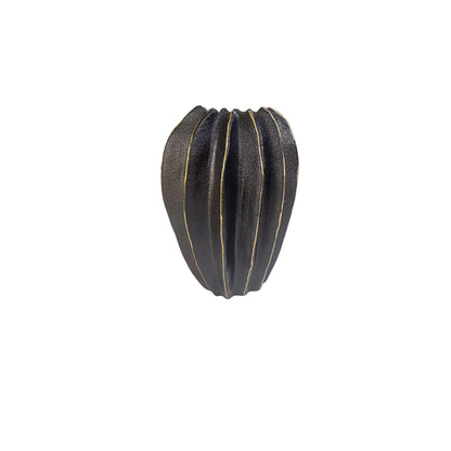 Ceramic Starfruit "Black" Decorative Flower Vase for Home Decor