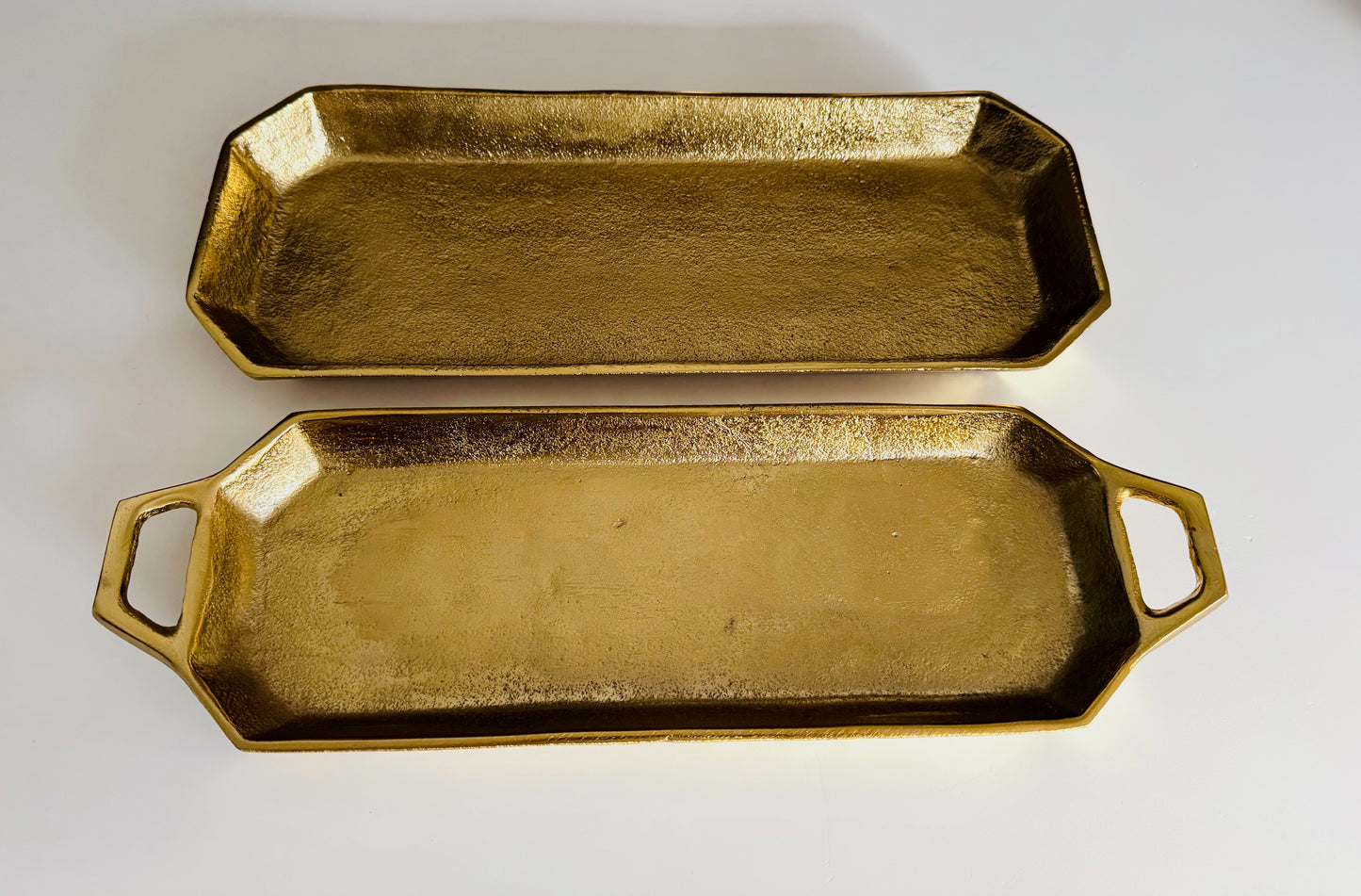 Gold Finish Trays | Home Decor - Rustike Home