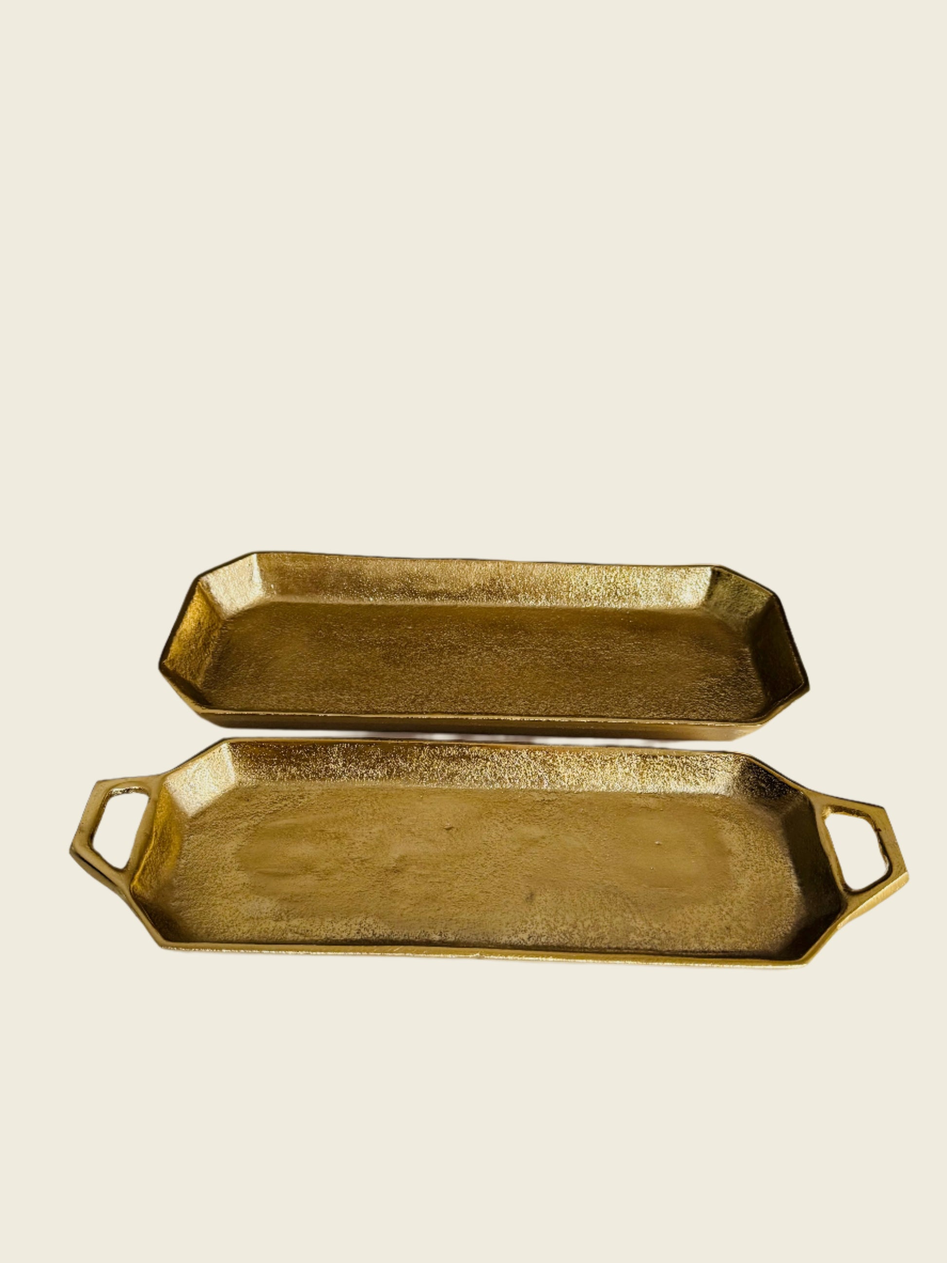 Gold Finish Trays | Home Decor - Rustike Home